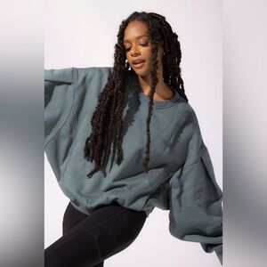 Popflex brunch sweater sweatshirt size S/M grey smoke